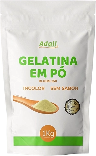 Gelatina em pó Adali 1Kg - Sem sabor