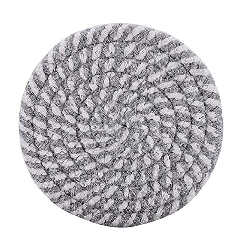 Kitchen Cotton Braided Hand-making Cup Cushion Round Non-slip Cup Pads Bedroom Home Decorations Cotton For Drinks Absorbent