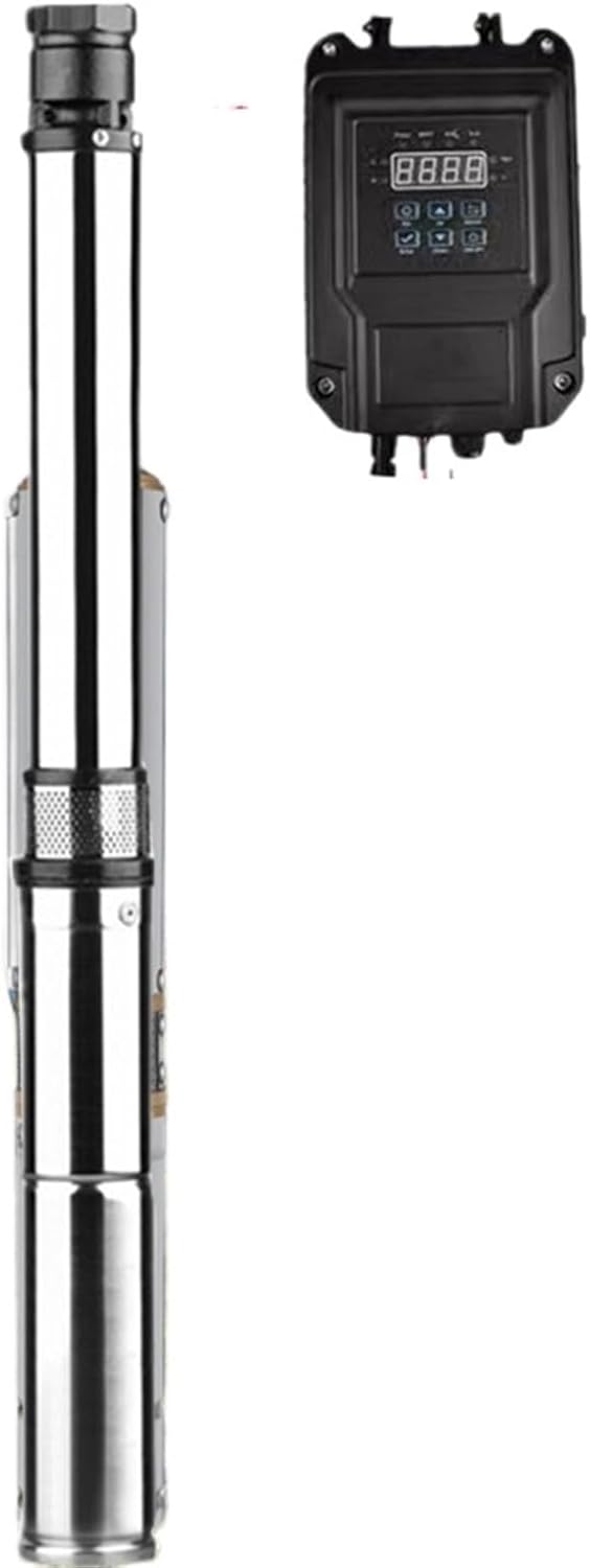 1pc 1500W 2HP Solar Well Pump DC72V with MPPT Controller 160Meter Head Flow rate 4000L-6000L/Hour Solar Agricultural Irrigation Pump(1500W DC72V 160M)