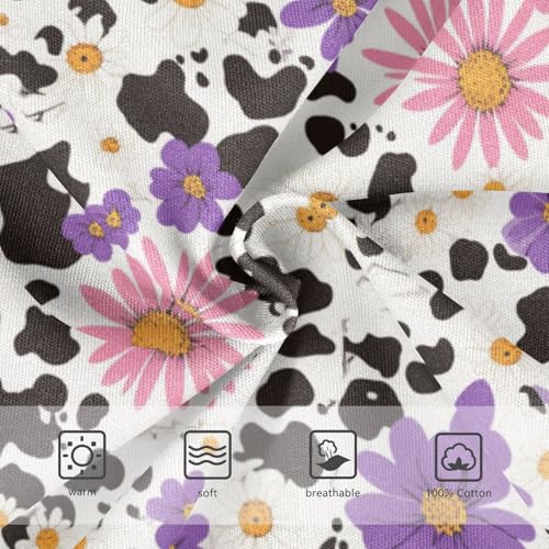 Wusikd Black Cow Print Boys' Underwear Cotton Boys Briefs Soft Toddler Underwear 2T3