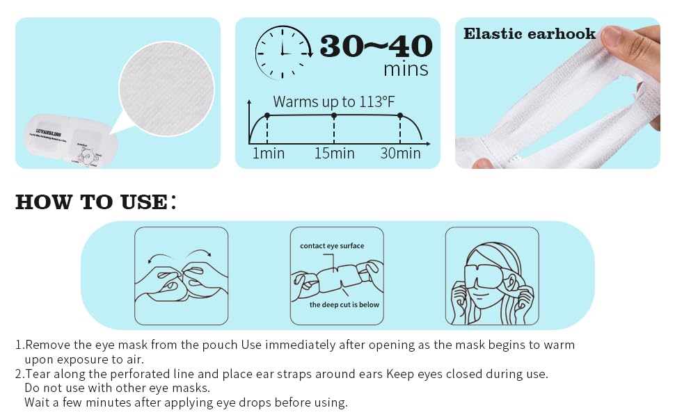 Minty Chill Steam Eye Mask, Self Heating, Warm Compress, Disposable - Image 9