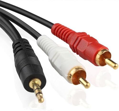 Miniatura 2 de DTOL Cable de extensión de audio y video macho de 0.138 in de extensión RCA macho de 0.138 in a cable RCA de 9 pies