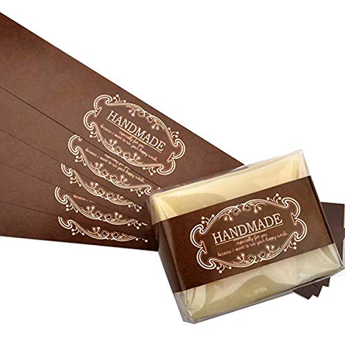 CHAWOORIM Wrap Labels Tape for Hand Made Soap Bar Packaging Kraft Gift Boxes