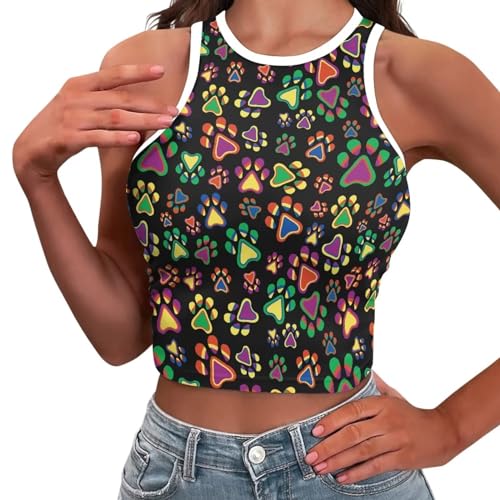 Haut court pour femme YEXIATODO camisole élégante et polyvalente