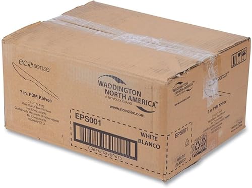 Miniatura 6 de Eco-Products EP-S001 - Cuchillo PSM, 7 pulgadas, color blanco, caja de 1000