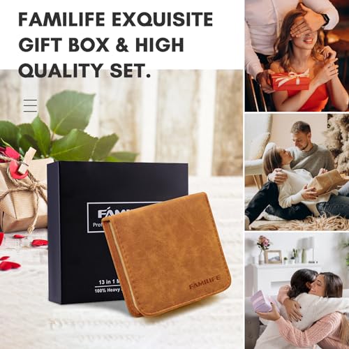 Familife US1L0558 Manicure Set, Nail Professional Kit Manicure Kit Nail Clipper Set, 13Pcs Stainless Steel Nail Care Kit Pedicure Set Mens Grooming Kit thumb #5