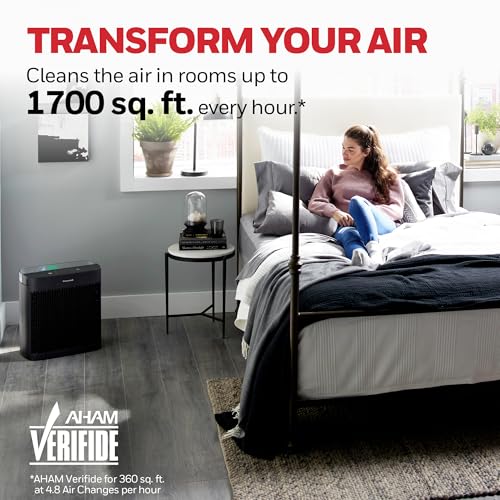 Honeywell HEPA Air Purifier for Home and Large 1700 ft² Rooms, Black - image 9
