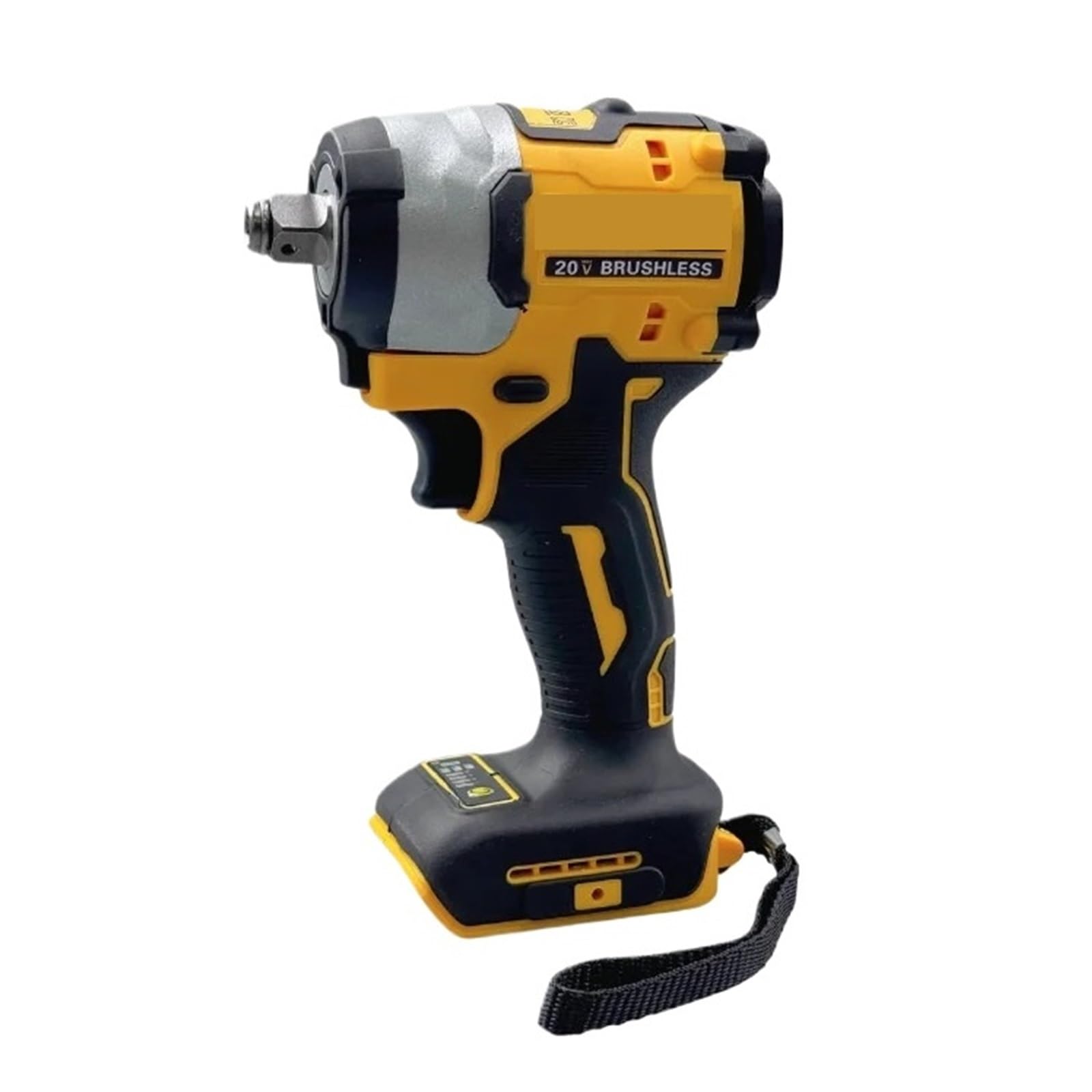 Llave de Impacto Llave De Impacto Sin Escobillas Inalámbrica, Batería De Litio De 20V, 1/2 ", 2800 RPM, 205NM, Llave Eléctrica De Velocidad Variable De Torsión