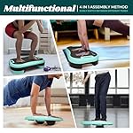 Basic Steppers for Exercise at Home, Aerobic Steppers, Exercise Step Platform with Soft cushion and 2 Adjustable Height Risers - Image 5