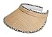 Straw Clip On Visor Cap, Leopard Beige