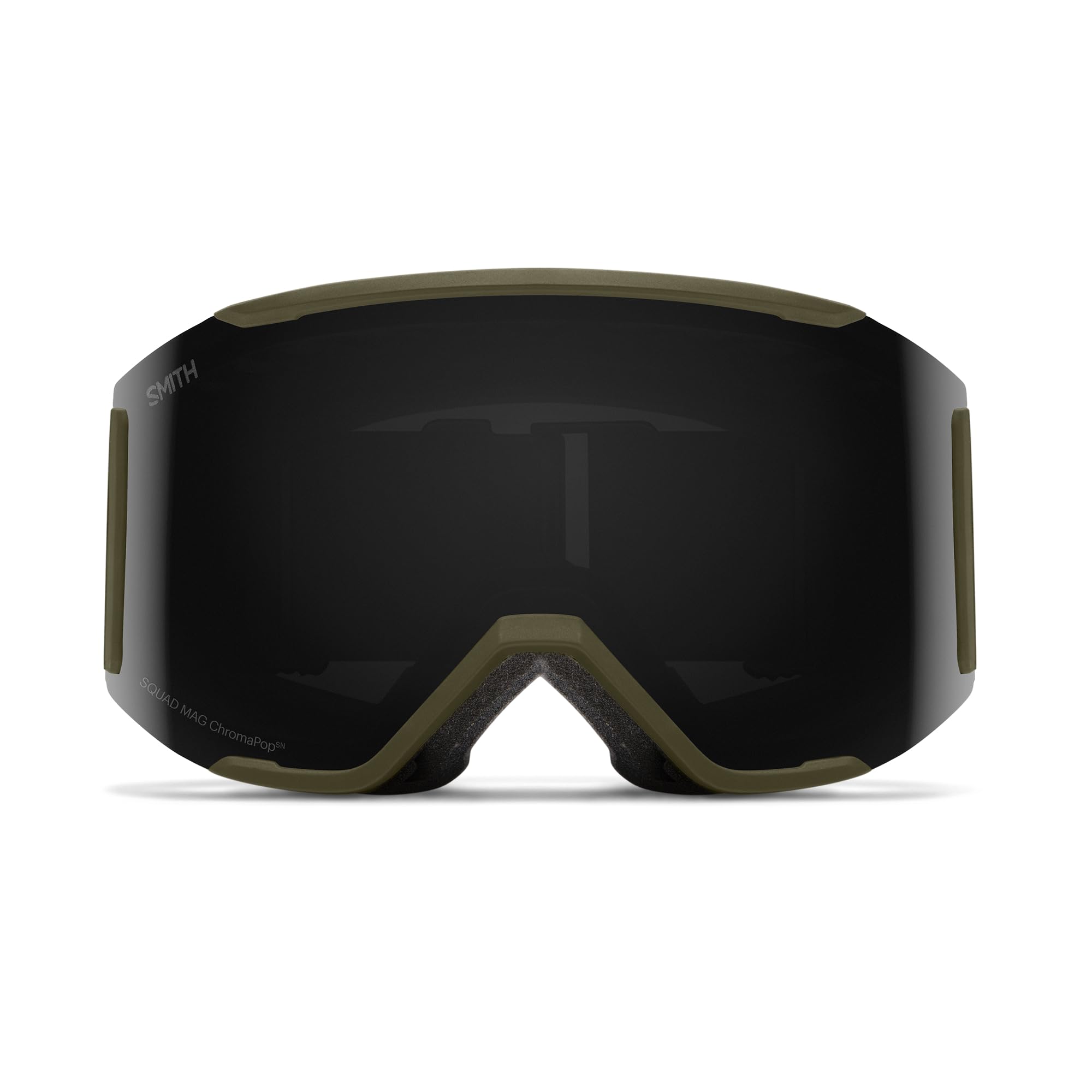 Smith Squad MAG Schneesportbrille für Erwachsene, Unisex, Vintage-Stil, Camouflage-Rahmen, ChromaPop Sun, schwarze Gläser + Ersatzgläser für schwaches Licht