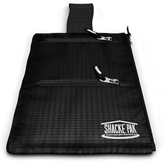 Shacke Hidden Travel Belt Wallet w/RFID Blocker (Black with Black Strap)