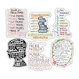 (6 PCS) Philippians 4 8 Whatever is True, Noble, Right, Pure, Lovely, Admirable Christian, Bible Verse Sticker Waterproof Vinyl Decal Size 3'