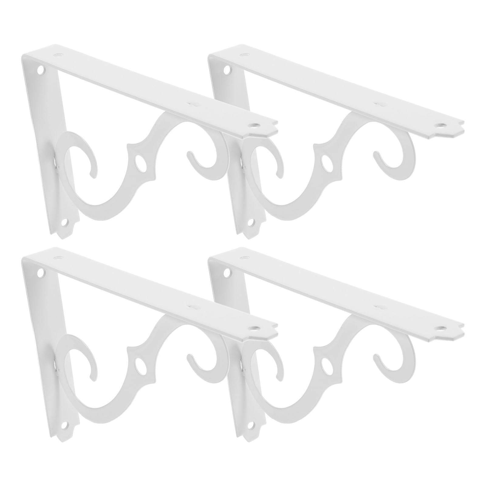 Supports d'étagère muraux en fer blanc élégant style vintage