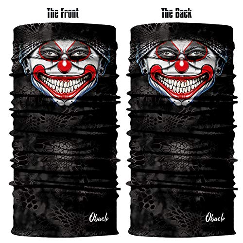 Image of Obacle Skull Face Mask Half for Dust Wind UV Sun Protection Seamless 3D Tube Mask Bandana for Men Women Durable Thin Breathable Skeleton Mask Motorcycle Riding Biker Fishing Cycling Sports Festival