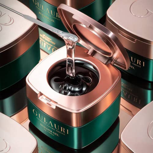 Gulauri Builder Gel Polish, Professional Uv/Led Builder Hard Gels, Naturel Essence 1.76 Oz. (Clear) #TOP1