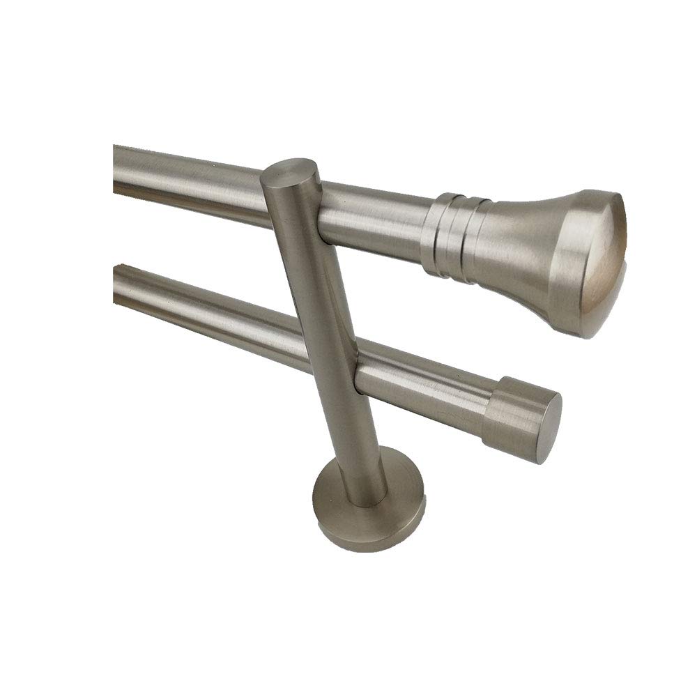 Conjunto Estilo Doble Barra Acero INOX. Largo 1,50 M.