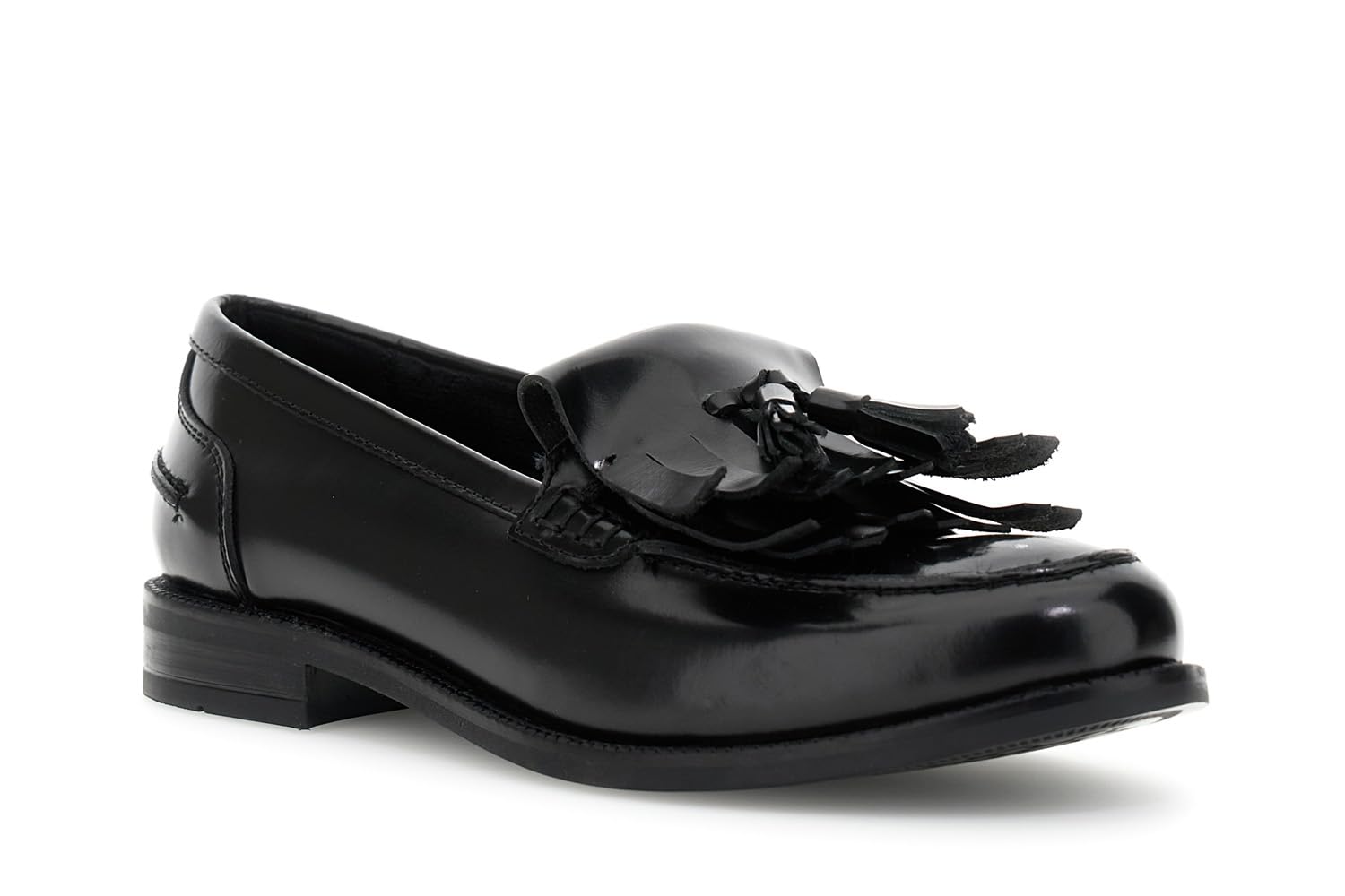 CAFèNOIR - Mocasines De Piel Cepillada con Flecos, para Mujer