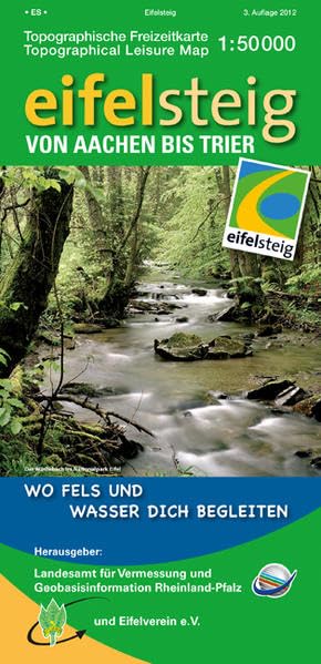 Eifelsteig von Aachen bis Trier (WR): Topographische Karte 1:50 000 mit Wander- und Radwanderwegen und dem Verlauf des Eifelsteigs und den ... Rheinland-Pfalz 1:50000 /1:100000)