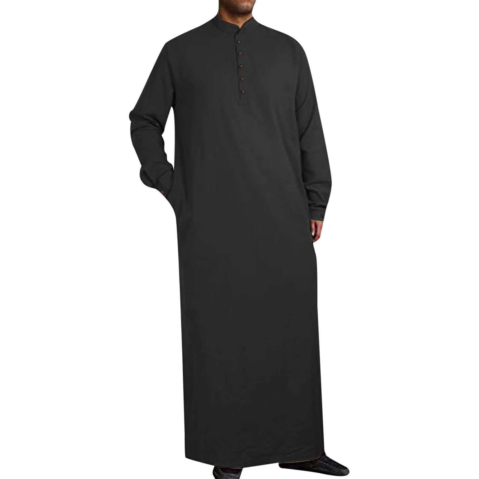 Deguisement Adulte Homme Robes Musulmanes Orientale Robe De Priere Caftan Abaya Deguisement Islam Tunisienne Chemise De Nuit Qamis Ramadan Eid Manches