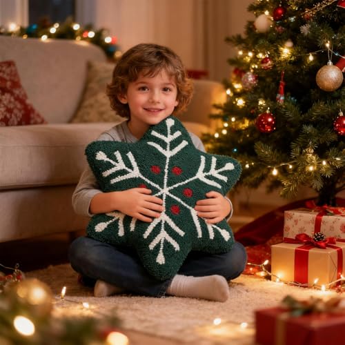Coussin doudou Noël douceur festive pour salon et lit - 8