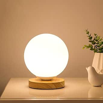 LAMPE DE CHEVET EN VERRE MATE - Attique Paris