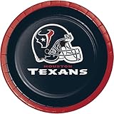 Trendware Houston Texans Dessert Plates, 24 Count