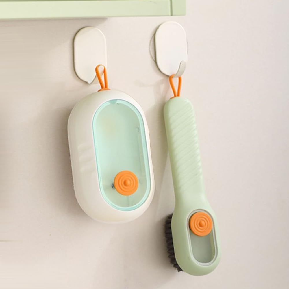2 in 1 Multifunction Cleaning Brush, Shoe Brush and Laundry Brush for Cleaning Clothes Shoes, Bathroom Brush, Hand Brush, Laundry Brush for Home Kitchen Cleaning Tools Green + White 2PCS 2026 - view 7