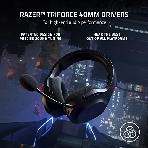 Razer Barracuda X draadloze multi-platform gaming en mobiele headset (model 2021): 250g ergonomisch ontwerp - afneembare hyperClear microfoon - 20 uur batterij - compatibel met pc, PS5, schakelaar en Android - zwart - Afbeelding 5