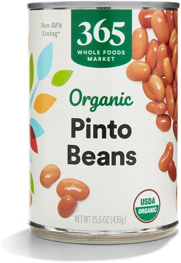 365 by Whole Foods Market, Organic Pinto Beans, 15.5 Ounce (Pack of 6)