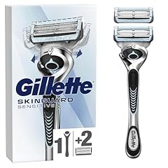 Gillette Rasoio Uomo Skinguard Sensitive Flexball A 2 Lame, 1 Manico + 2 Lamette Barba