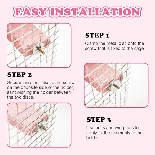 Image of Bird Beak Grinding Stone, 3PCS Parrots Perch, Multiple Colors Platform, Nails Beak Trimmer for Bird Cage Accessories for Parrots Budgie Cockatiel Conure Lovebird Finch