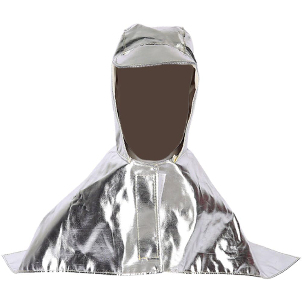 Casco ignífugo profesional con capucha de aluminio para soldadura