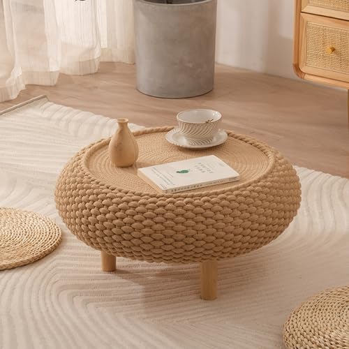 Mesa de centro japonesa Tatami, mesa baja para sentarse, mesa de té de madera para sala de estar
