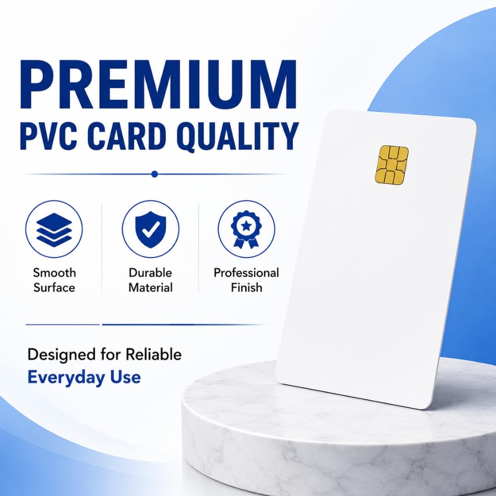 PVC Chip Cards for Inkjet Printers - Pack of 50 -3