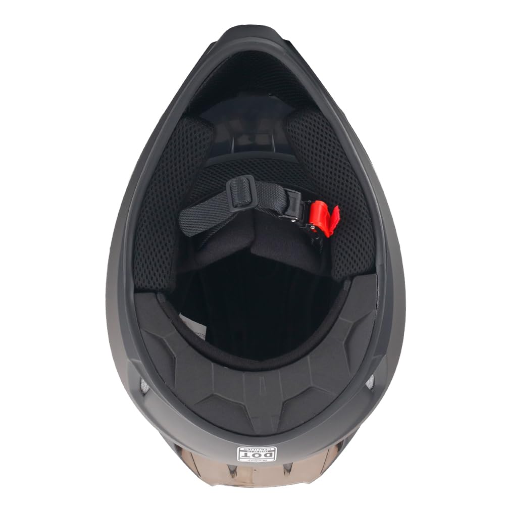 Casque Motocross Casque de vélo Dirt Casque Hors Route Street BMX MX Casques intégraux pour Unisex-Adulte Jeunesse Les Enfants DOT/ECER22-05