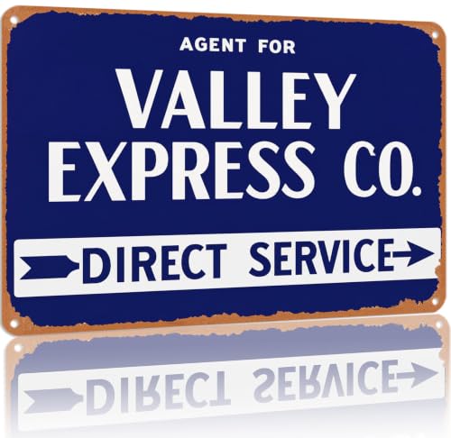 Aluminum Metal Sign Agent For Valley Express Co Direct Service Retro Wall Decor 12x8Inch For Home Garage Bar Cafe Shop Outdoor Decoration