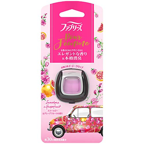 最安値 P G ファブリーズ 芳香剤 車用 イージークリップ プール ファム スイートピー グレープフルーツの香り 2mlの価格比較