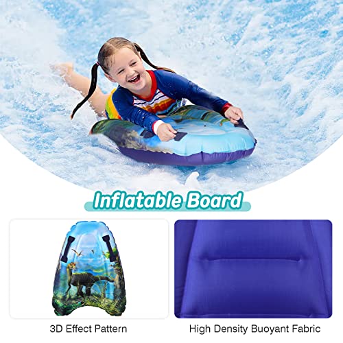 Planche Surf Enfant Bodyboard Gonflable Devilfish - 70x52cm, PVC, Poignées, Jouet Plage Et Piscine Pour Enfants Bodyboard Enfant Plage