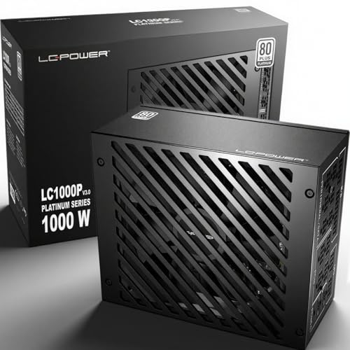 Alimentation 1000w ATX pour PC de bureau puissant montage modulaire sans bruit