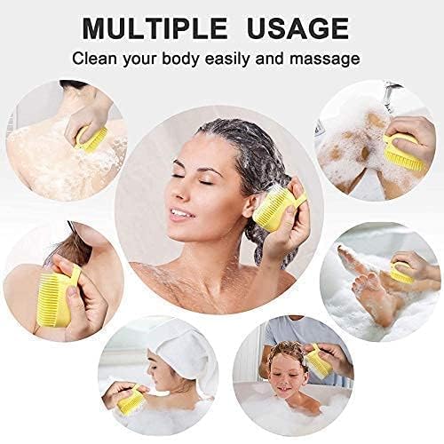 Generic Silicone Body Scrubber with Shower Gel Dispenser, 1 Count - Image 4