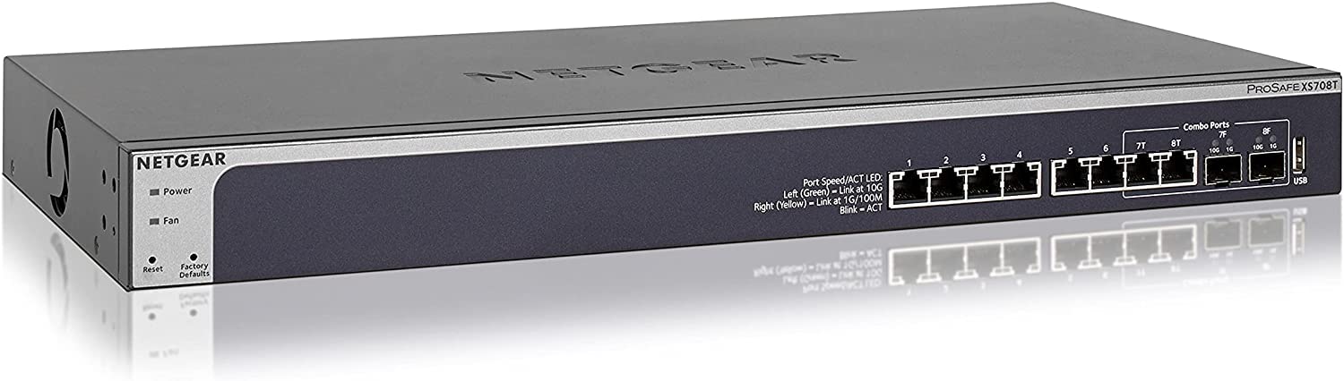 NETGEAR ProSAFE PLUS XS708E 8ポート 10Gスイッチ XS708E | Plus Switch | NETGEAR Support