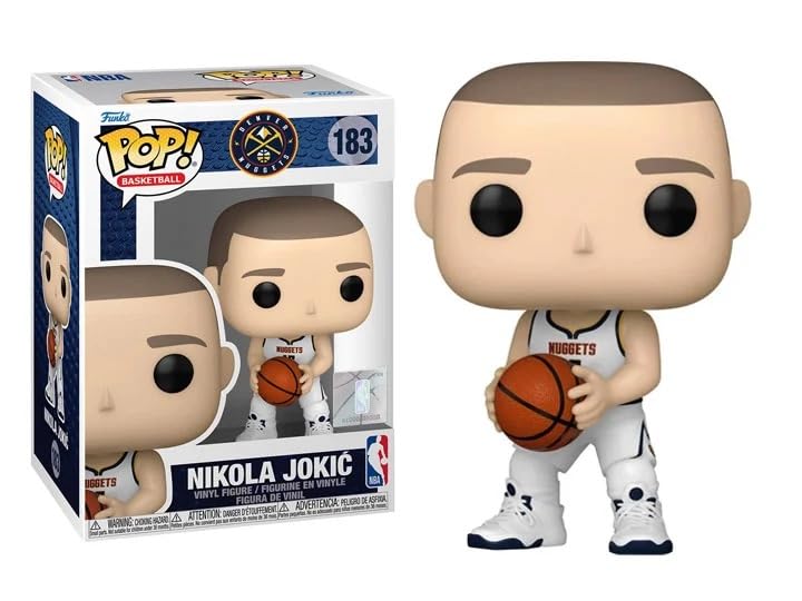 Funko Nikola Jokic + Pop Protector: Denver Nuggets NBA Pop! Basketball Vinyl Figure (Gift Set Bundled with ToyBop Brand Box Protector Collector Case)