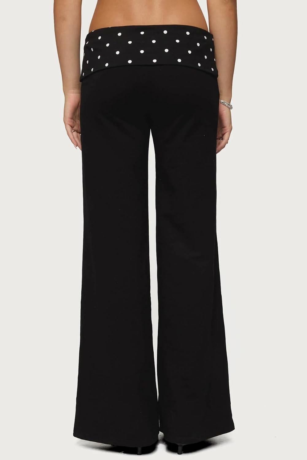 Fold Over Leggings Women Y2K Foldover Wide Leg Low Waist Flare Sweatpants Lounge Yoga Pants Baggy Bell Bottom