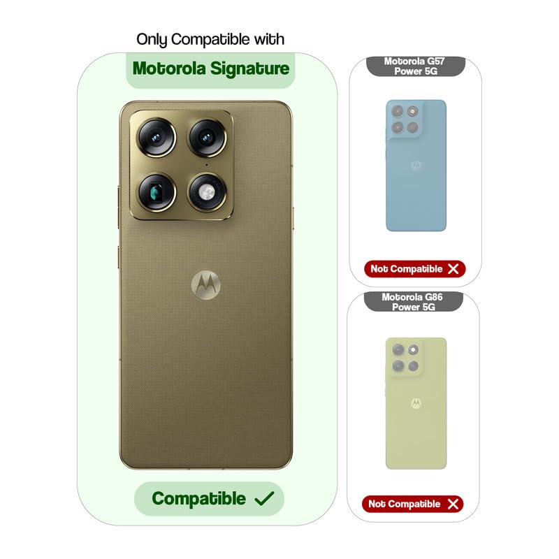 Image of Mr. Case Back Cover for Motorola Signature Sleek Frosted Translucent Back with Wireless Charging Support | Anti-Scratch Shockproof Phone Case - White