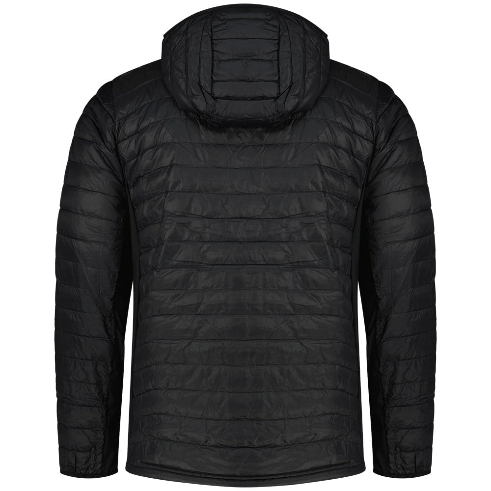 Columbia Powder Pass Hybrid Hooded Jacket, Chaqueta Acolchada Con Capucha para Hombre