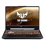 ASUS TUF Gaming A15 FX506IU-BQ225 - Ordenador portátil de 15.6" FHD (AMD Ryzen 7 4800H, 16 GB RAM, 512 GB SSD, GeForce GTX1660Ti, sin Sistema operativo) Negro Hoguera - Teclado QWERTY español