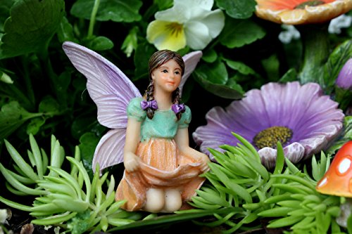 PRETMANNS Fairy Garden Fairies Accessories – 4 Fairies for an Outdoor Fairy Garden - Supplies for Fairy Garden Decorations 7 Piece Kit - Thumbnail 4