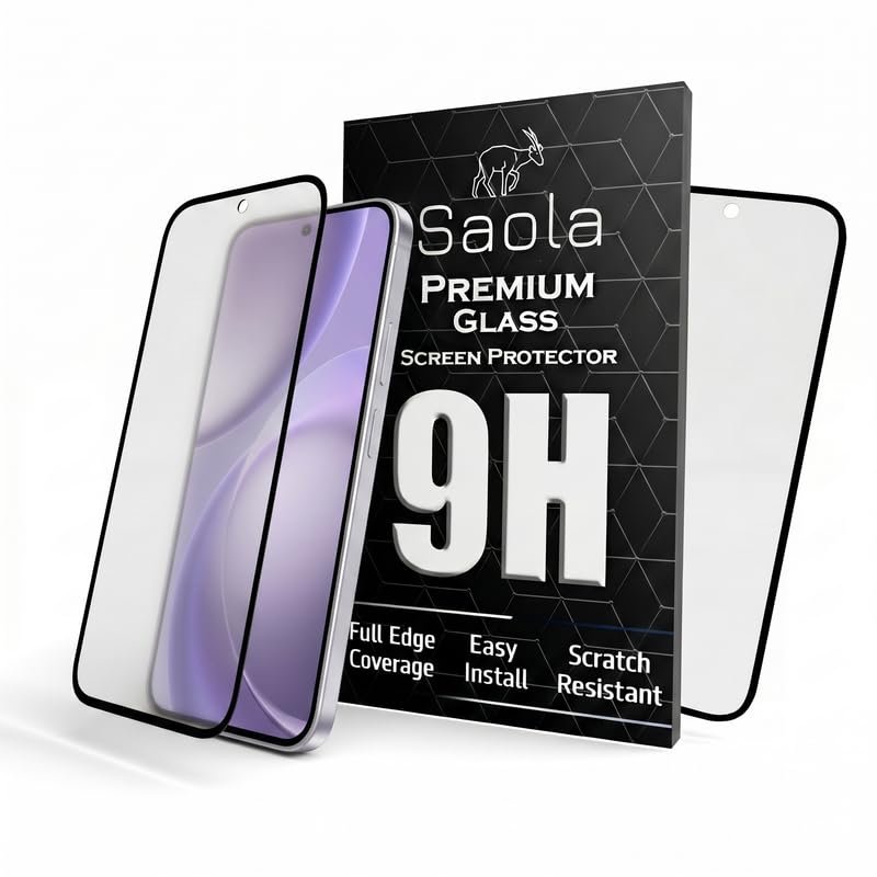 Image of Saola HD Matte Tempered Glass With 18H Hardness For Oppo Find X9s (PACK OF 1) with Hassle-less Installation Kit. Full screen Coverage. 6.59 inch