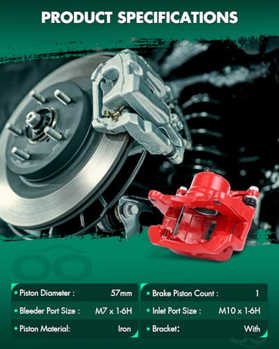 Image of SCITOO Front Right Brake Caliper With Bracket 19B2699 Compatible For Pontiac Vibe 2003-2008 For Toyota Corolla 2003-2008 For Toyota Matrix 2003-2008